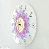 Pink Flower Wall Clock My Wall Clock